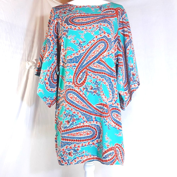 Alya Kimono Sleeve Paisley Dress  Size Small - Picture 4 of 7